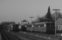 Zugkreuzung (Graustufen)