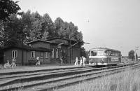 Triebwagen aus Bad Oldesloe (Graustufen)