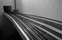 Der Abstellbahnhof (Graustufen)