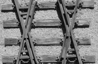 Gleisbau (Graustufen)
