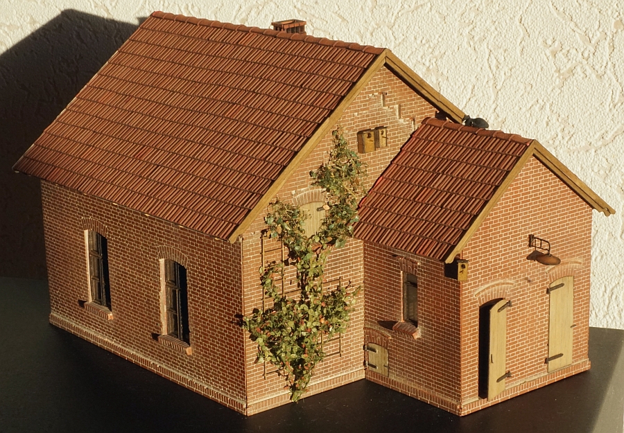 Modell des Bahnwärterhauses