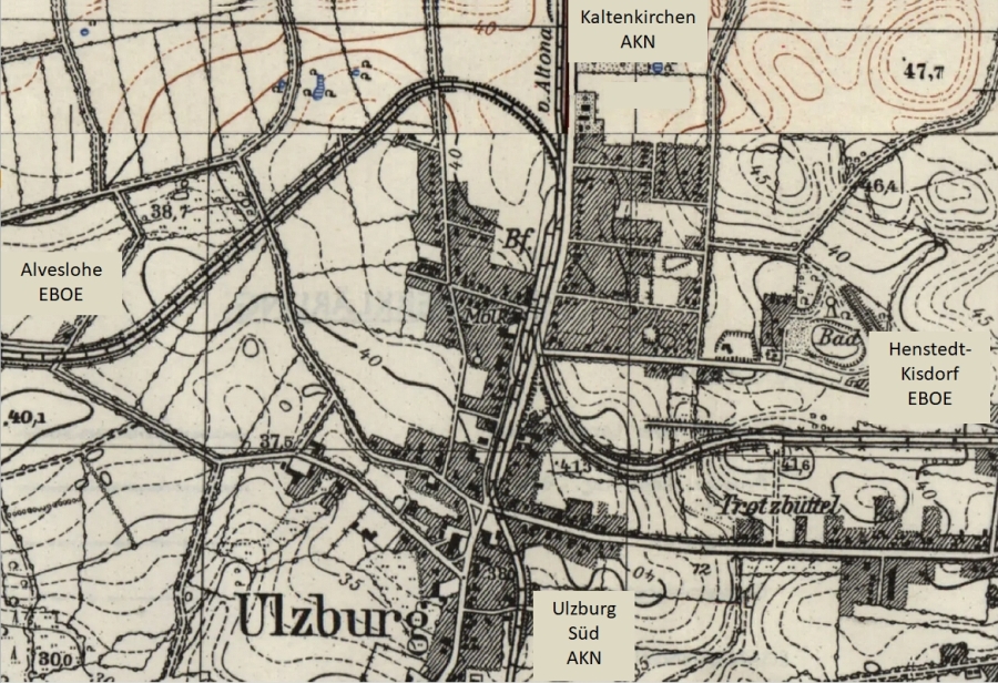 Ulzburg Karte